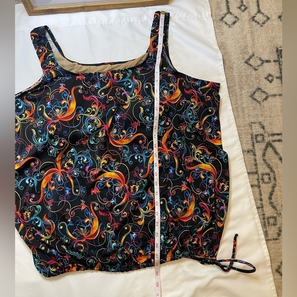 T.H.E Blouson Day Dreaming Tangerine swim top - Picture 9 of 11